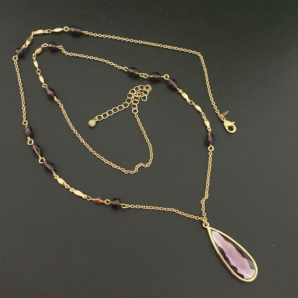 GV9 Amethyst Faceted Bead Necklace
